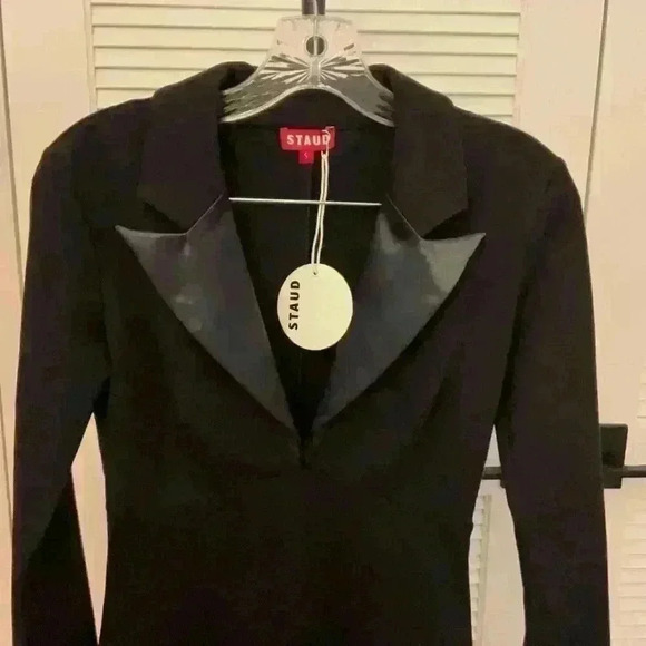 Staud Humboldt Dress Black Sz S Retails $475 New - Picture 7 of 8